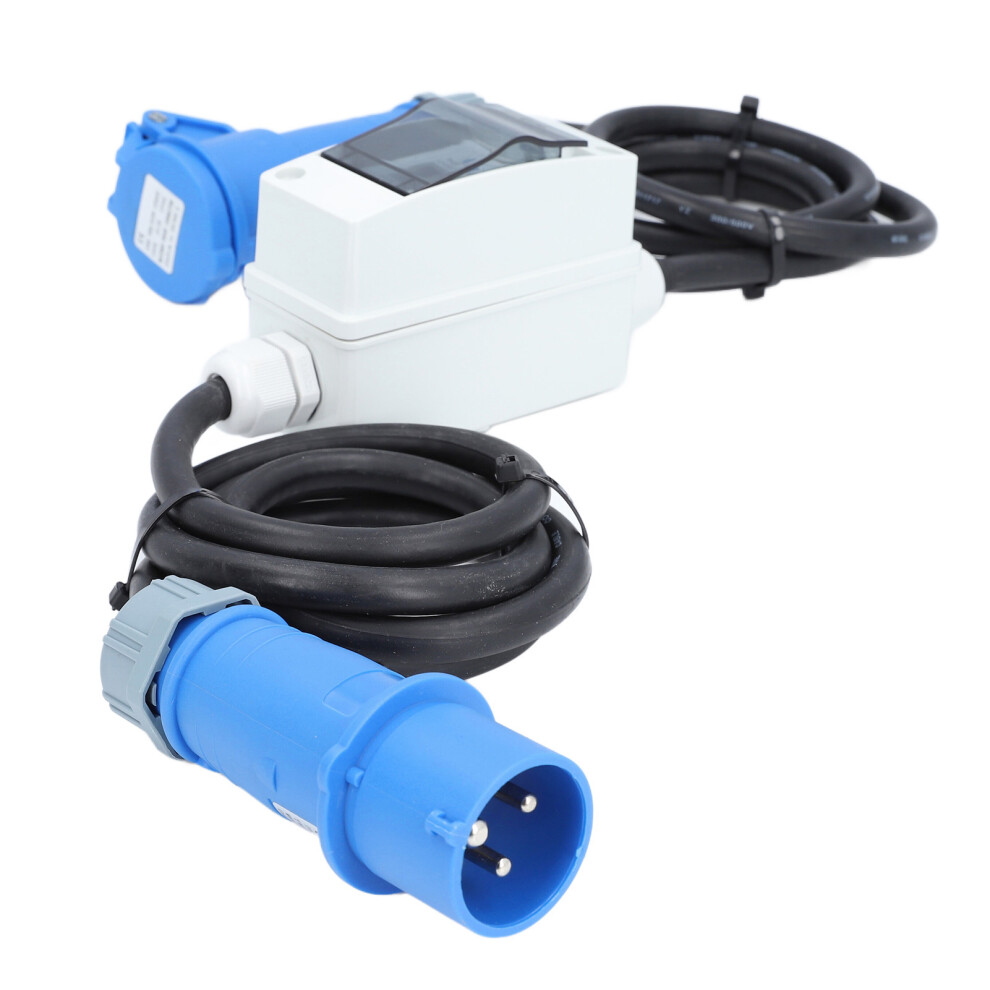 Ac 220Â250V 16A 3Pin Cee Socket With Lcd Digital Electricity Meter 5071386671813