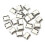10 Pcs Panel Mount 17.9x13.8mm  Socket & 60Pcs Micro-Usb Type B Female 5 Pin Smt Placement Smd Dip Socket Connector 6