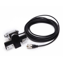 RB-400 with 5M Cable Silver Car Antenna Bracket Adjustable Angle Hatchback Door for QTY TYT Mobile Car Radio Antenna