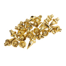 Ensemble de 25 raccords à rivets pour jantes en or, conçu pour jantes en plastique imitation, installation facile