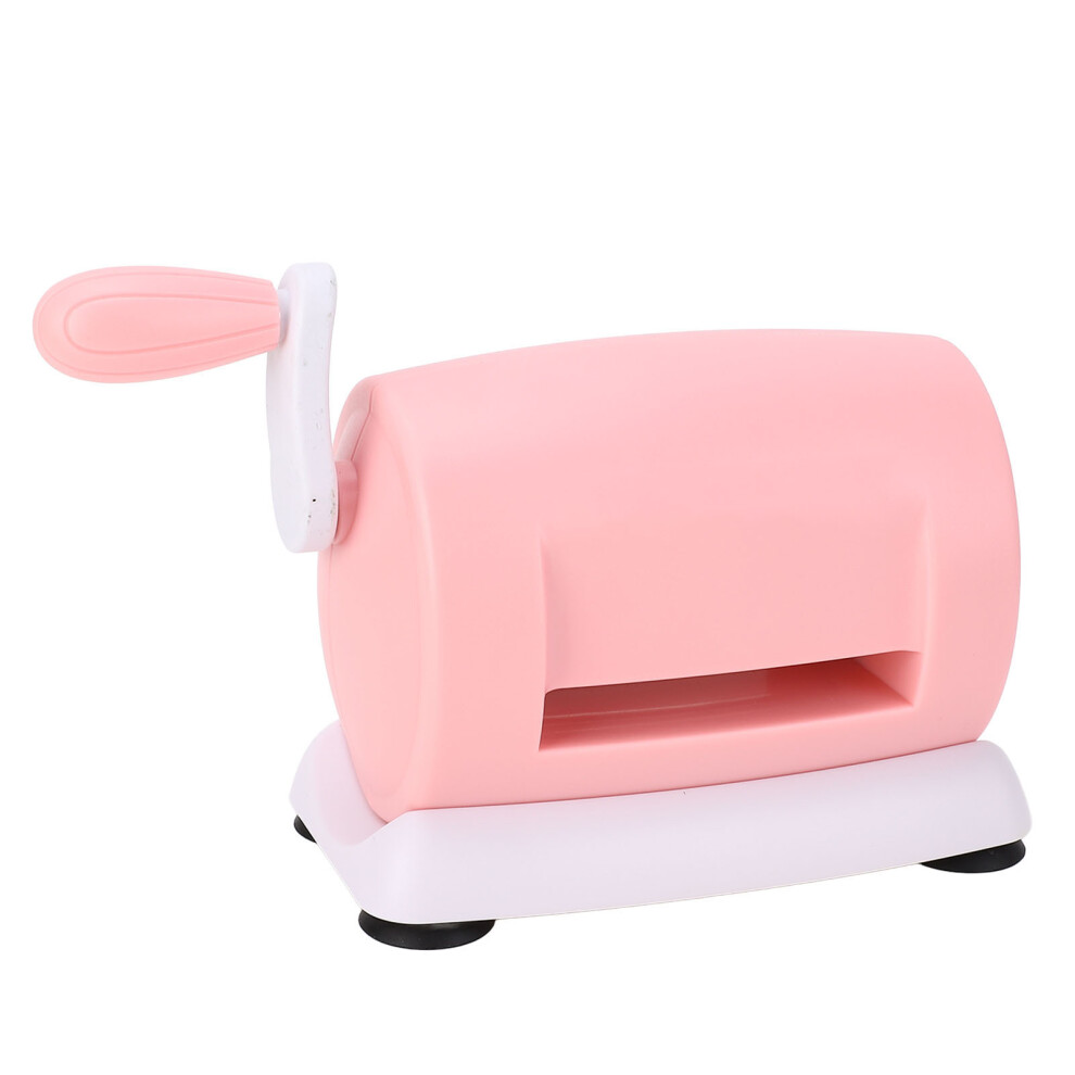 Pink Hand Crank Die Cutting Embossing Machine For Card Making 215X115mm 4041386672241