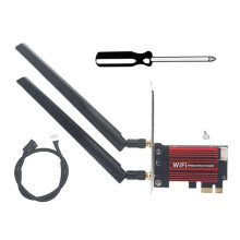 MT7927 WiFi7 Card+10dB Antenna Tri-Band 2.4G/5G/6G 8774M Wireless PCI-E Adapter 5.4 Desktop Network WiFi Card