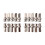 Conector Coaxial BNC Macho CCTV RG59 Paquete de 20 1