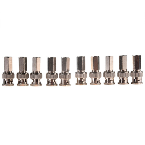 Conector Coaxial BNC Macho CCTV RG59 Paquete de 20 2