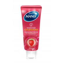 Gel Da Massaggio Manix Commestibile Alla Fragola 200 Ml Lubrificante