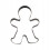 Gingerbread Cutter Cookie Cutter Man-Shaped Cookie Cutter 3