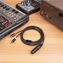4X 3 Pin XLR Female Naar Dual RCA Male Y Splitter Kabel,Mixer Versterker Audiokabel,Stereo Audio Interconnect Kabel, 1 Meter