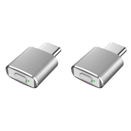 2X Type C Mouse Mover Jiggler Undetectable Automatic Mouse Mover 3 Jiggle Modes Driver-Free Keep Device