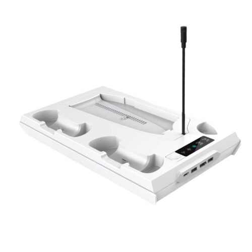 Game Controller Charging Station for PS5 / PS5 Slim Stand, with 3 Level Cooling Fan,Cooling Station for PS5 Game Console