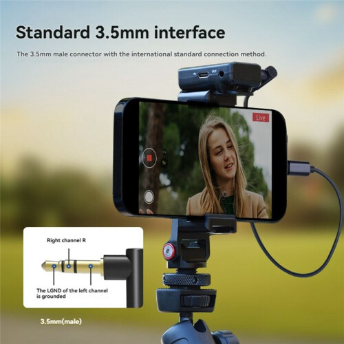 Cabo de Áudio Macho para Macho 3,5 mm TRS para USB C + 3,5 mm TRS para Interface para  para  para  Android  PC Microfone 2