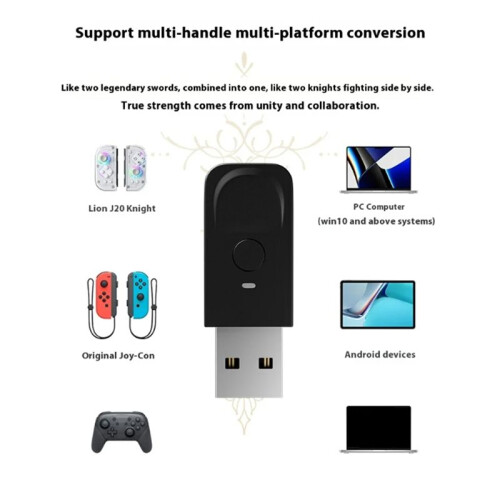 Aolion for  /Lite/Oled Joypad BT 5.2 Game Gamepad with RGB Light Game Controller for PC Android IOS 2