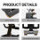 Universal Portable Tablet Holder for  Holder Tablet Stand Mount Adjustable Desk Support Flexible Tablet Stand Silver 2