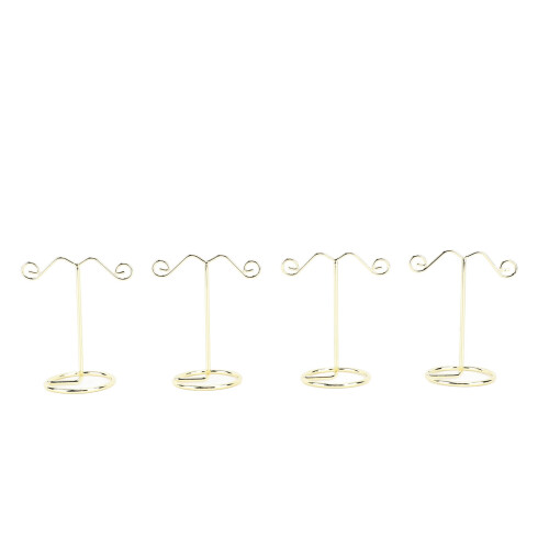 4pcs Electroplate Iron Earring Display Stand for Jewelry Shops 1