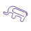 100pcs Purple Elephant Paper Clips 1