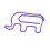 Cute Purple Elephant Paper Clips 100pcs 5