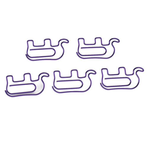 Cute Purple Elephant Paper Clips 100pcs 2
