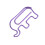 Cute Purple Elephant Paper Clips 100pcs 2