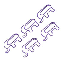 Cute Purple Elephant Paper Clips 100pcs