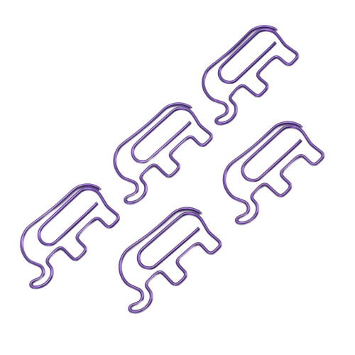 Cute Purple Elephant Paper Clips 100pcs