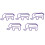100pcs Purple Elephant Paper Clips 1
