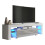 TV Unit Aria 160cm - White & Grey Gloss Doors and LED Lights 5