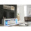 TV Unit Aria 160cm - White with Gloss Doors and LED Lights 4