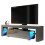 TV Unit Aria 160cm - Dark Grey with Gloss Doors and LED Lights 7