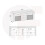 TV Unit Pulse 145cm - White with Gloss Doors and LED Lights 7