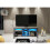 TV Unit Pulse 145cm - Dark Grey with Gloss Doors and LED Lights 6