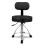 Drum Throne w/ Backrest Hydraulic Drum Stool Adjustable Heigh Seat Saddle 1