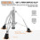 Professional Drum Throne Hydraulic Drum Stool with Backrest,Drumstick 5