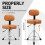 Professional Drum Throne Hydraulic Drum Stool with Backrest,Drumstick 9