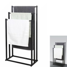 3 Tier Free Standing Towel Rail Stand Unit Rack Storage Bathroom