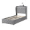 Upholstered Bed, Storage Bed, 3FT single bed 90x190cm 11