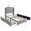 Upholstered Bed, Storage Bed, 3FT single bed 90x190cm 14