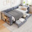 Upholstered bed, 3FT single bed 90x190cm, Daybed sofa bed 11