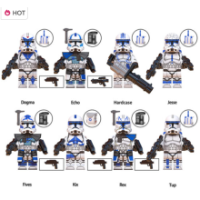 8PCS Star Wars Fives Rex Mini Figures Sets