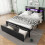 Metal Bed, Iron Bed, 4ft6 double bed 135×190cm 21
