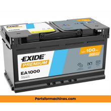 EXIDE Premium EA1000 Batterie de Voiture 100Ah 900A
