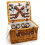 Gr8 Home Luxury Wicker Picnic Basket Hamper Set for 4 3