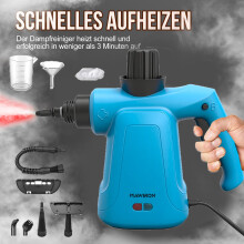 Heavy Duty Handheld Steam Cleaner, Quick Heating Pressurized Steamer