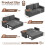 Joolihome 3-in-1 Convertible Fabric Pull Out 2 Seater Sofa 2