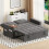 Joolihome 3-in-1 Convertible Fabric Pull Out 2 Seater Sofa 3