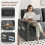 Joolihome 3-in-1 Convertible Fabric Pull Out 2 Seater Sofa 4