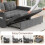 Joolihome 3-in-1 Convertible Fabric Pull Out 2 Seater Sofa 6