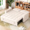 Joolihome 3-in-1 Convertible Fabric Pull Out 2 Seater Sofa 3
