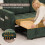 Joolihome 3-in-1 Convertible Fabric Pull Out 2 Seater Sofa 5