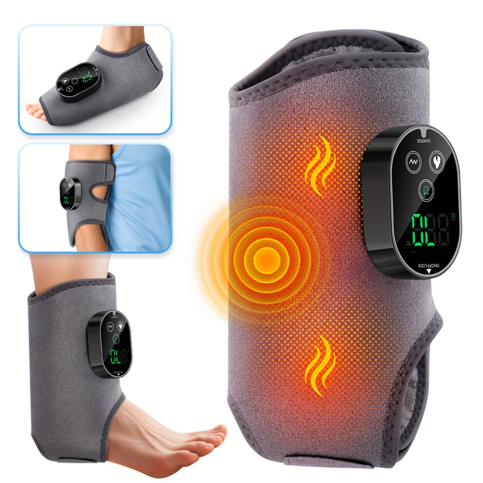 Closkye Grey (Grey) A Multifunctional Foot Massager With Vibration And Heating Features: 3 Massage Modes And 6 Heating Levels; 3000Mah Large Capacity Battery