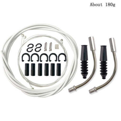 Black Universal Bike Shift Cable Housing Kit Includes Cable Cutters, Bike Shift Cable, Brake Cable 1