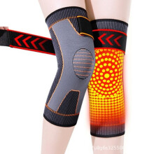 (Long, L-Orange) Beheiztes Massagekissen zur Selbstknie-Beinstütze, Entspannung, Design, bequeme Passform, atmungsaktiver Stoff, Bezug